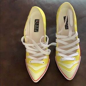 High heel sneakers shoes